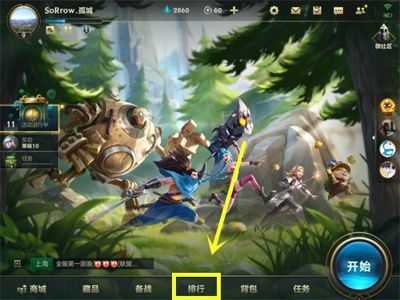 英雄联盟手游排名在哪里可以设置？