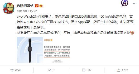 vivoWatch2手表可不可以打电话