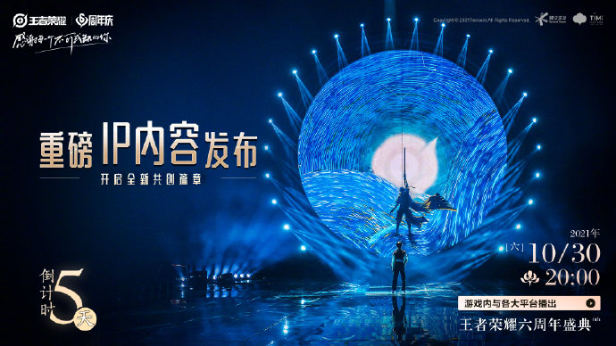 王者荣耀6周年盛典哪里可以看？