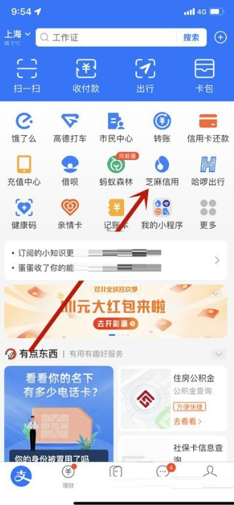 支付宝芝麻证件在哪里查看？