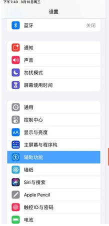 ipad小白点在哪开启