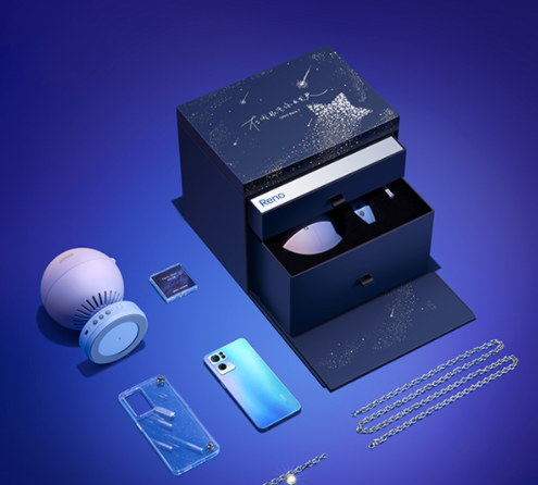 OPPOReno7流星宝藏限定礼盒里有什么