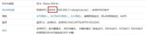 荣耀60支持WiFi6吗