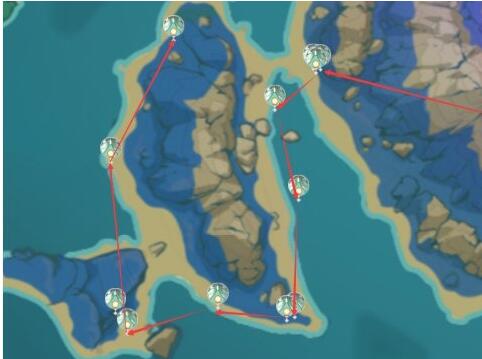 原神2.3浮游干核收集路线