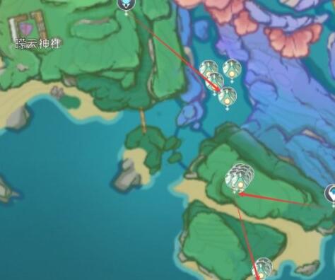 原神2.3浮游干核收集路线