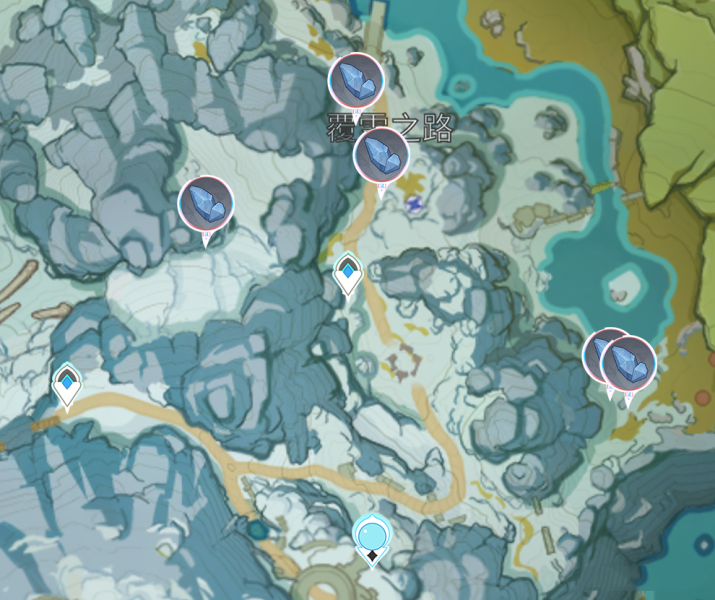 原神2.3星银矿石采集路线一览：寻找五十份星银矿石任务攻略[多图]图片2