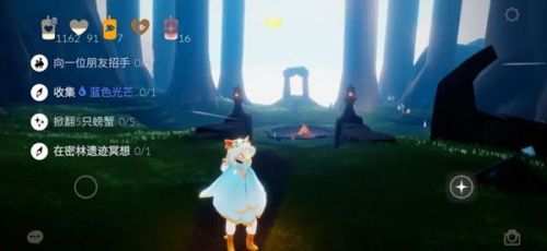 光遇12.15任务:在密林遗迹冥想/蓝色光芒/季节蜡烛位置