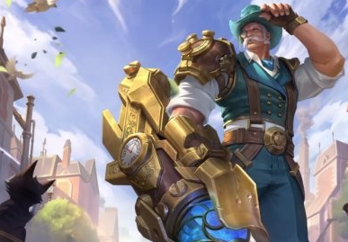 王者荣耀黄忠战令火炮绅士皮肤特效