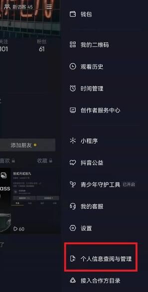 抖音个人信息收集清单在哪查看