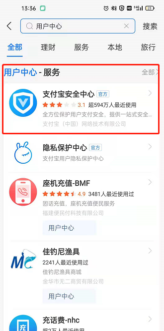 支付宝怎样查询需优化项目