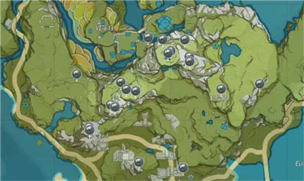 原神2.4版本中清心在哪里采集？