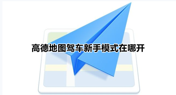 高德地图驾车新手模式在哪打开