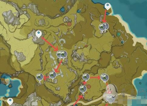 原神清心分布图 申鹤甘雨魈突破材料/清心采集点位置分布图