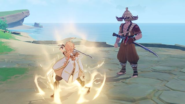 原神孤剑争逐格挡技能