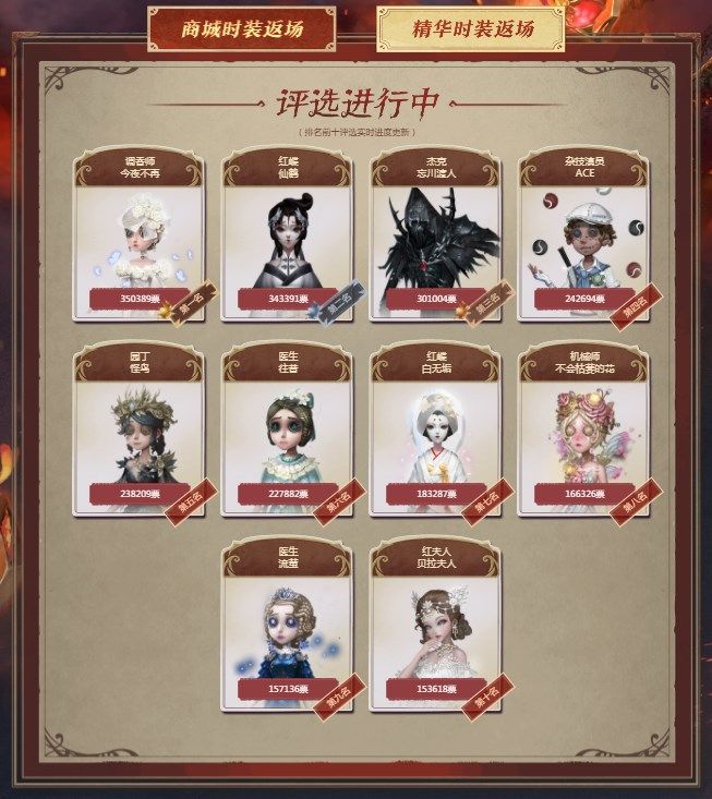 第五人格四周年返场投票网址：四周年返场皮肤投票入口[多图]图片2