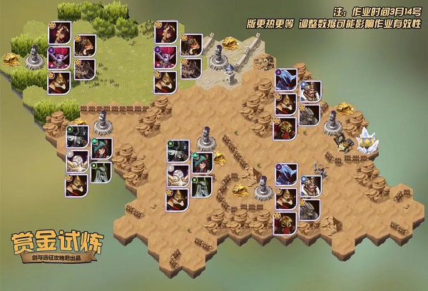 剑与远征恣意星辰奥黛丽赏金试炼之地攻略阵容图