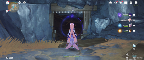 原神层岩巨渊临时主矿道附近铁门怎么开？