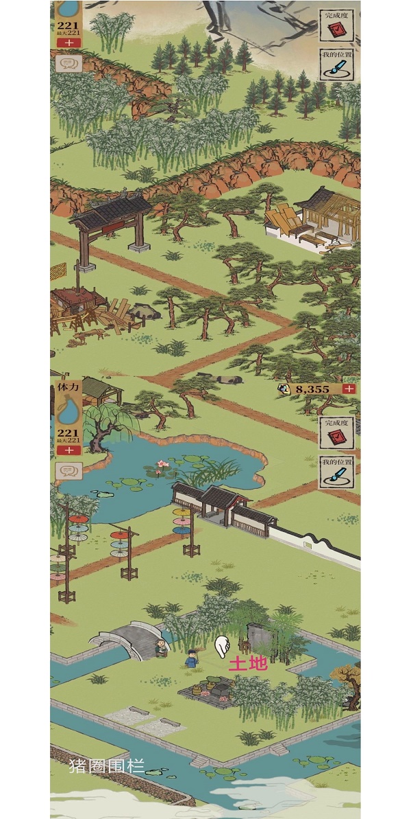 江南百景图杭州钱塘春行土地公位置在哪？