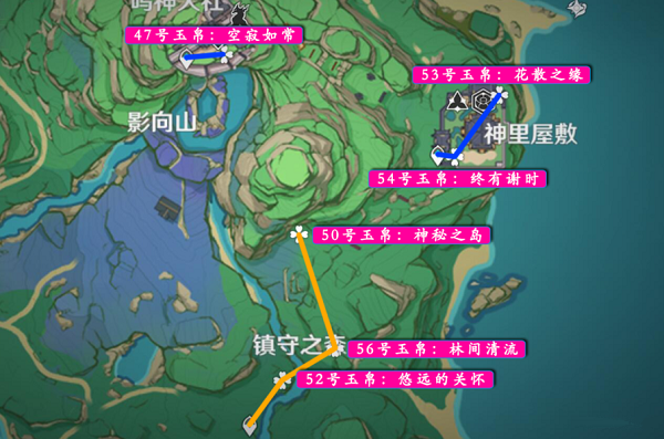 原神旋曜玉帛地图位置大全最新2022