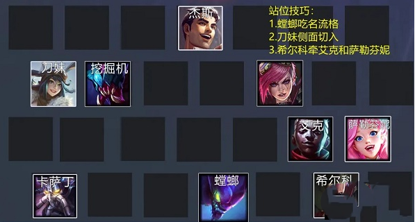 金铲铲之战霓虹之夜螳螂阵容怎么搭配？