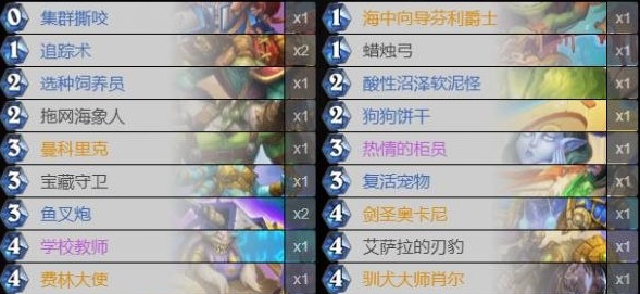 炉石传说探寻沉没之城宇宙猎卡组代码玩法