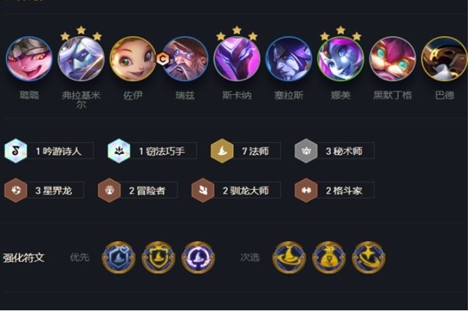 云顶之弈s7驯龙7法瑞兹阵容怎么组