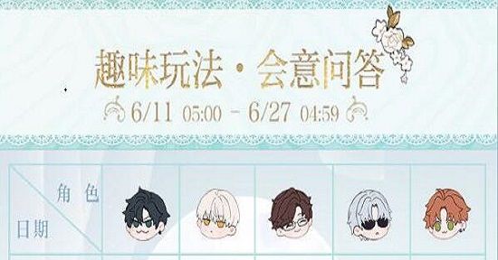 光与夜之恋6月14日会意问答第四天答案是什么