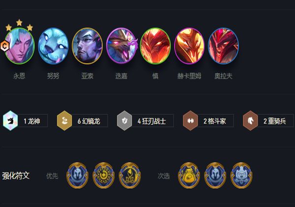 金铲铲之战幻境狂刃永恩阵容怎么玩