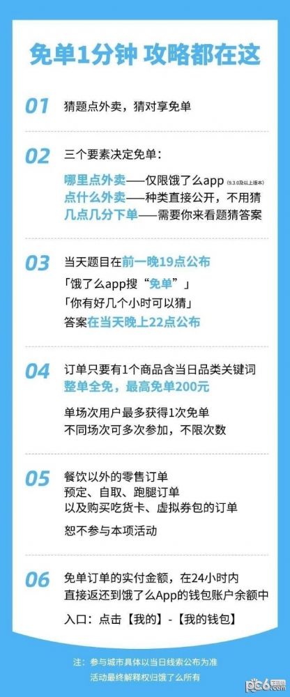 饿了么一分钟免单答案汇总分享