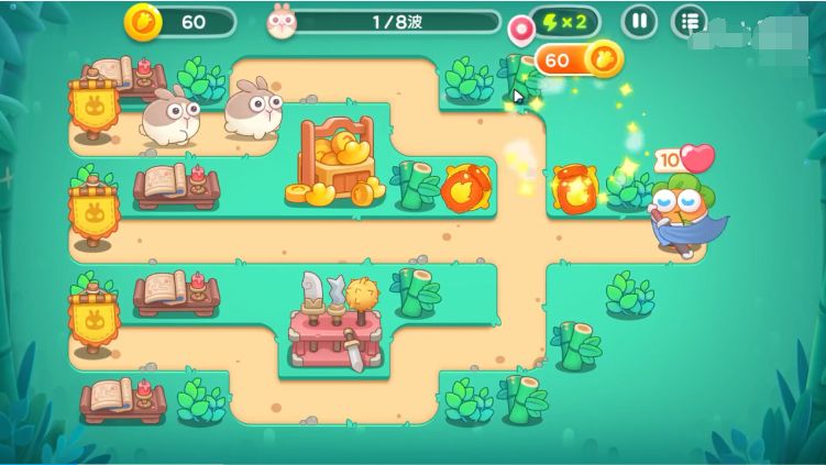 保卫萝卜4第18关攻略：卧兔藏龙第18关怎么过[多图]图片1