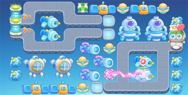 保卫萝卜4太空穿越第14关怎么过