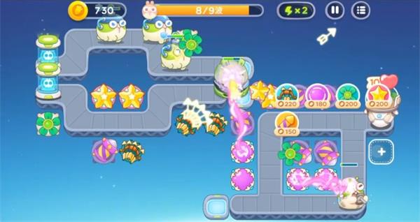 《保卫萝卜4》太空穿越第14关满星攻略