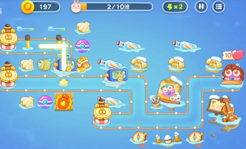 保卫萝卜4阿波尼克号34关攻略：阿波尼克号第34关满星通关步骤[多图]图片2