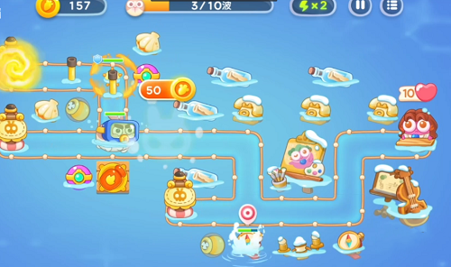 保卫萝卜4阿波尼克号34关攻略：阿波尼克号第34关满星通关步骤[多图]图片3