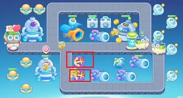 保卫萝卜4太空穿越第三关怎么过