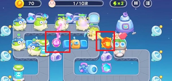 保卫萝卜4太空穿越第六关怎么过