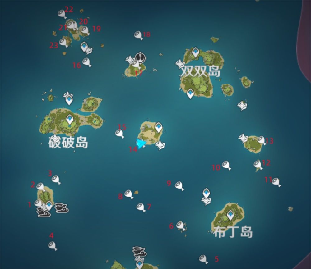 原神2.8金苹果群岛宝箱位置大全