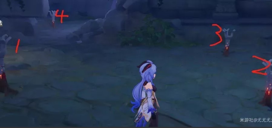 按照图中顺序点亮