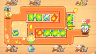 保卫萝卜4七夕舞会第三关攻略：七夕舞会第三关三场通关图文解析[多图]图片5