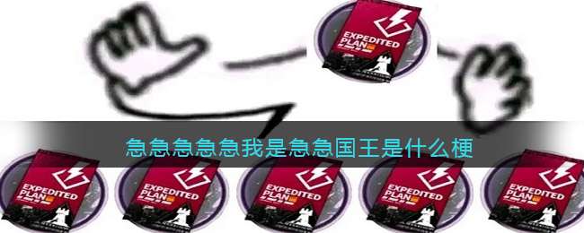 急急急急急我是急急国王是什么梗?