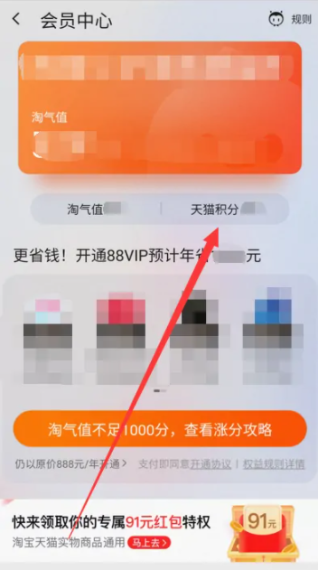 淘宝88vip积分怎么兑换 淘宝88vip积分不够怎么办