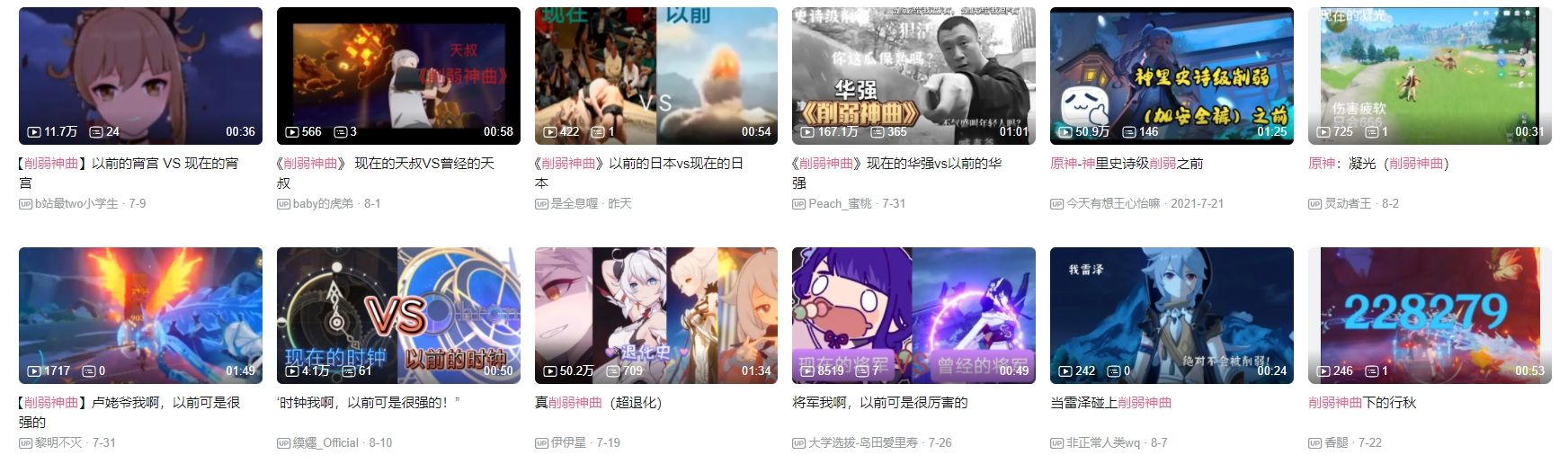 原神削弱神曲是什么梗