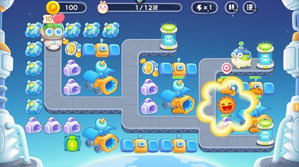 保卫萝卜4太空穿越第40关怎么过