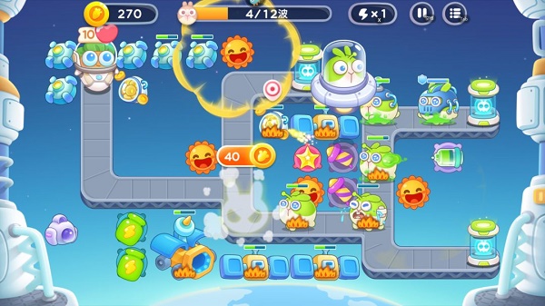 保卫萝卜4太空穿越第40关通关攻略