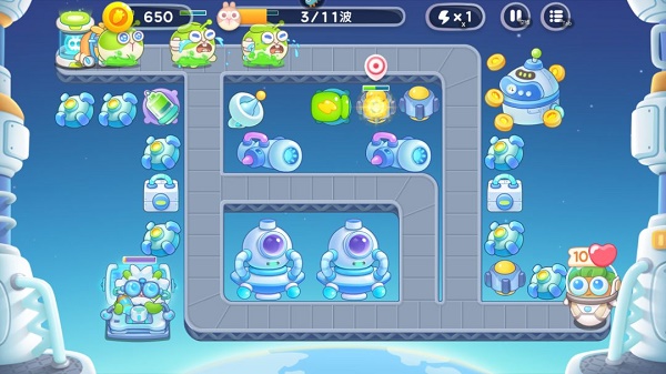 保卫萝卜4太空穿越第45关通关攻略