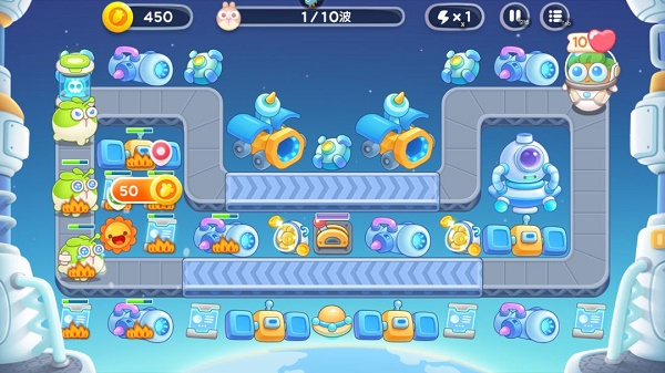 保卫萝卜4太空穿越第53关通关攻略