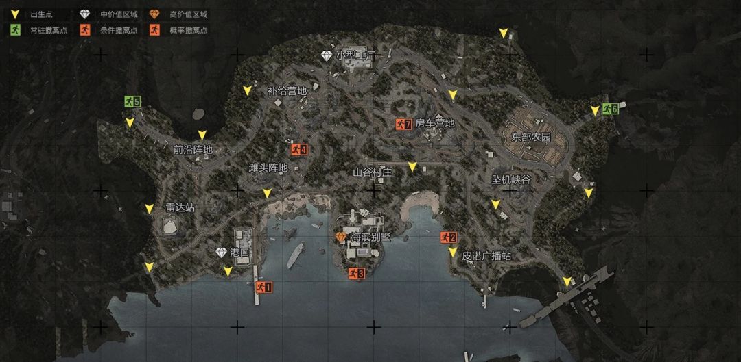 暗区突围出生点分布图大全：农场山谷北山出生点位置一览[多图]图片2