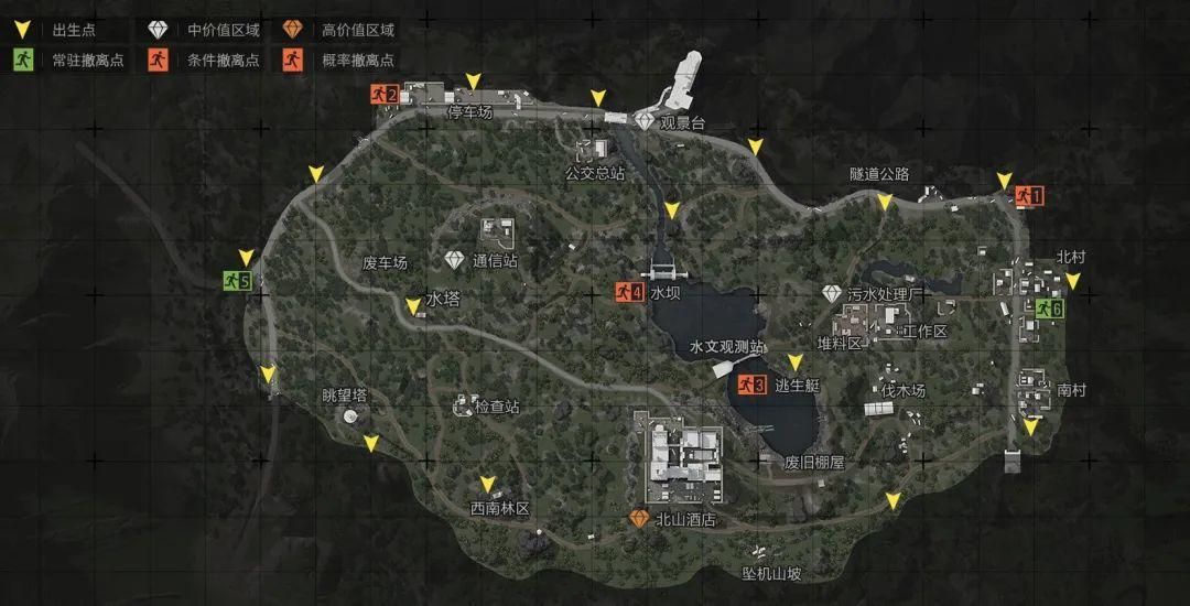 暗区突围出生点分布图大全：农场山谷北山出生点位置一览[多图]图片3