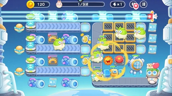 保卫萝卜4太空穿越第58关怎么通关