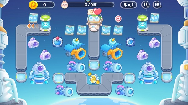 保卫萝卜4太空穿越第54关怎么过